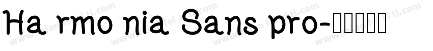 Ha rmo nia Sans pro字体转换